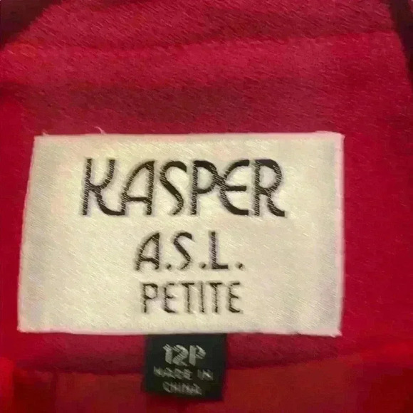 Vintage Kasper A.S.L. Petite women’s jacket size 12P - Picture 5 of 6